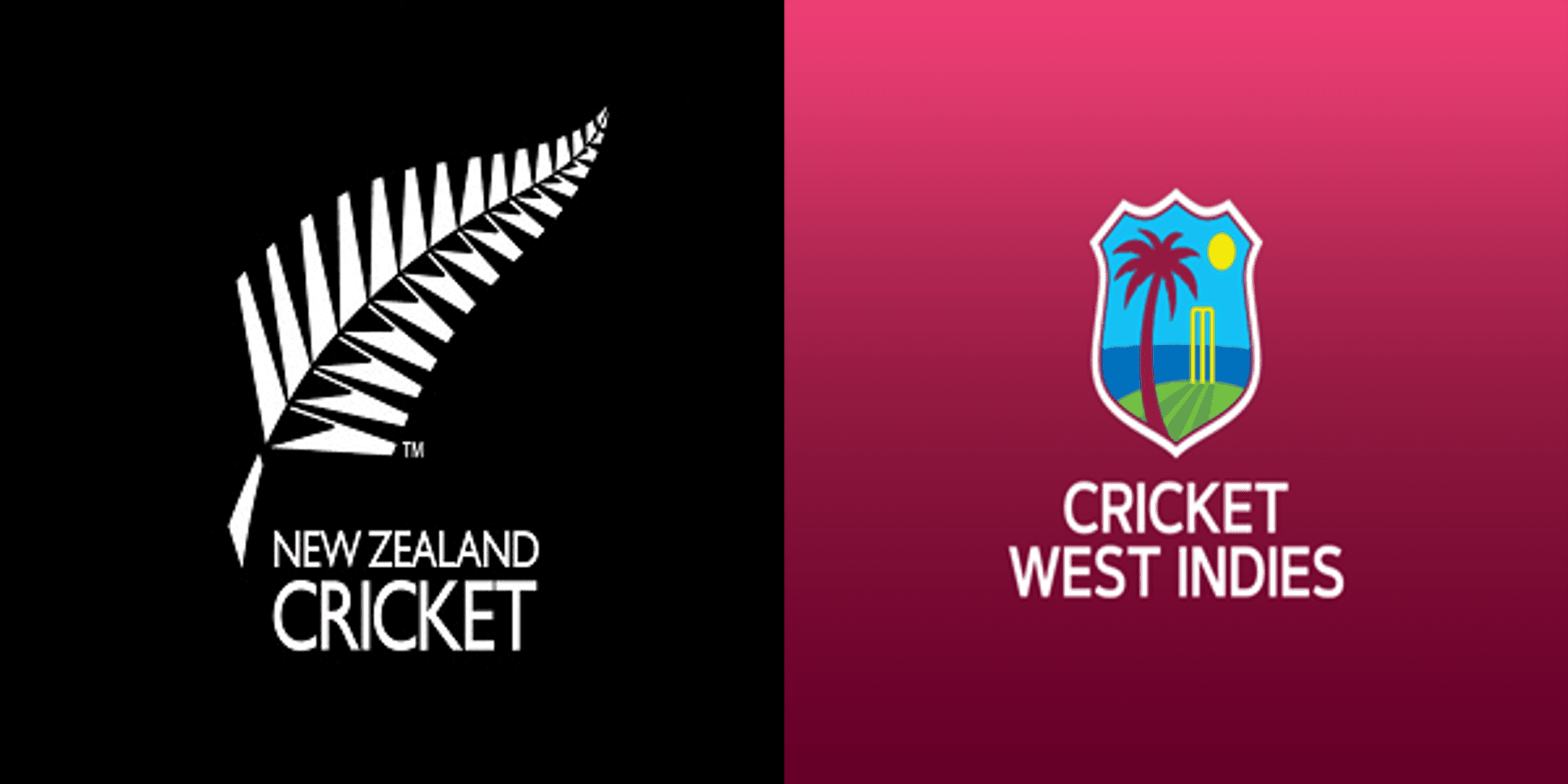 New Zealand versus West Indies series artwork