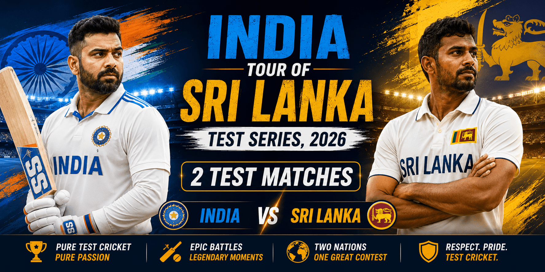 Sri Lanka vs India series artwork