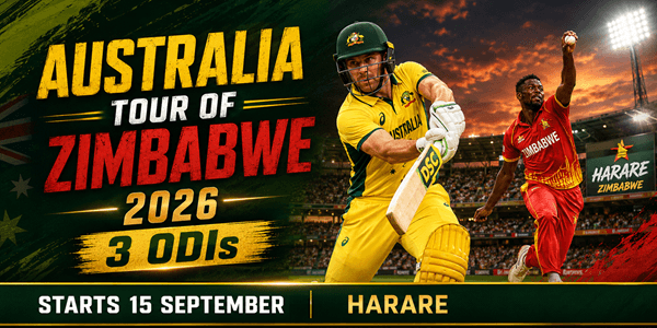 Zimbabwe versus Australia series artwork