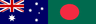 AUS and BAN team logos