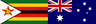 ZIM and AUS team logos